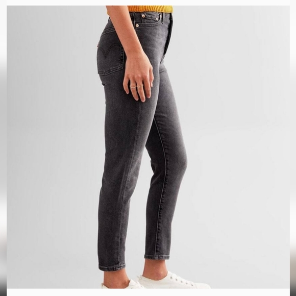 Levi's Wedgie Skinny Grey Denim 27 - Picture 2 of 6